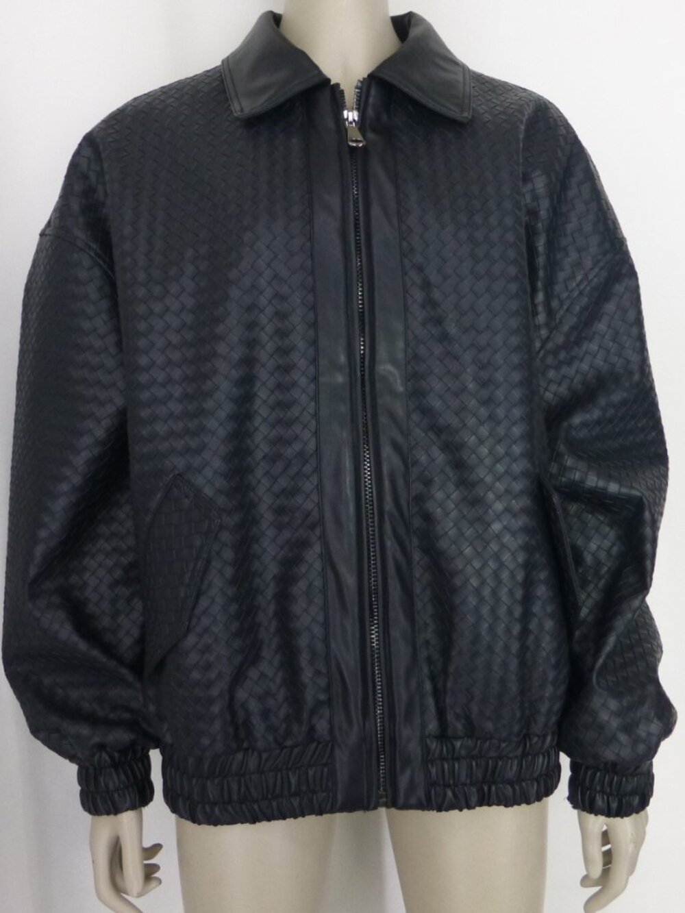 Lioness Black Intrecciato Kenny Bomber (Size S) - Picture 3 of 13